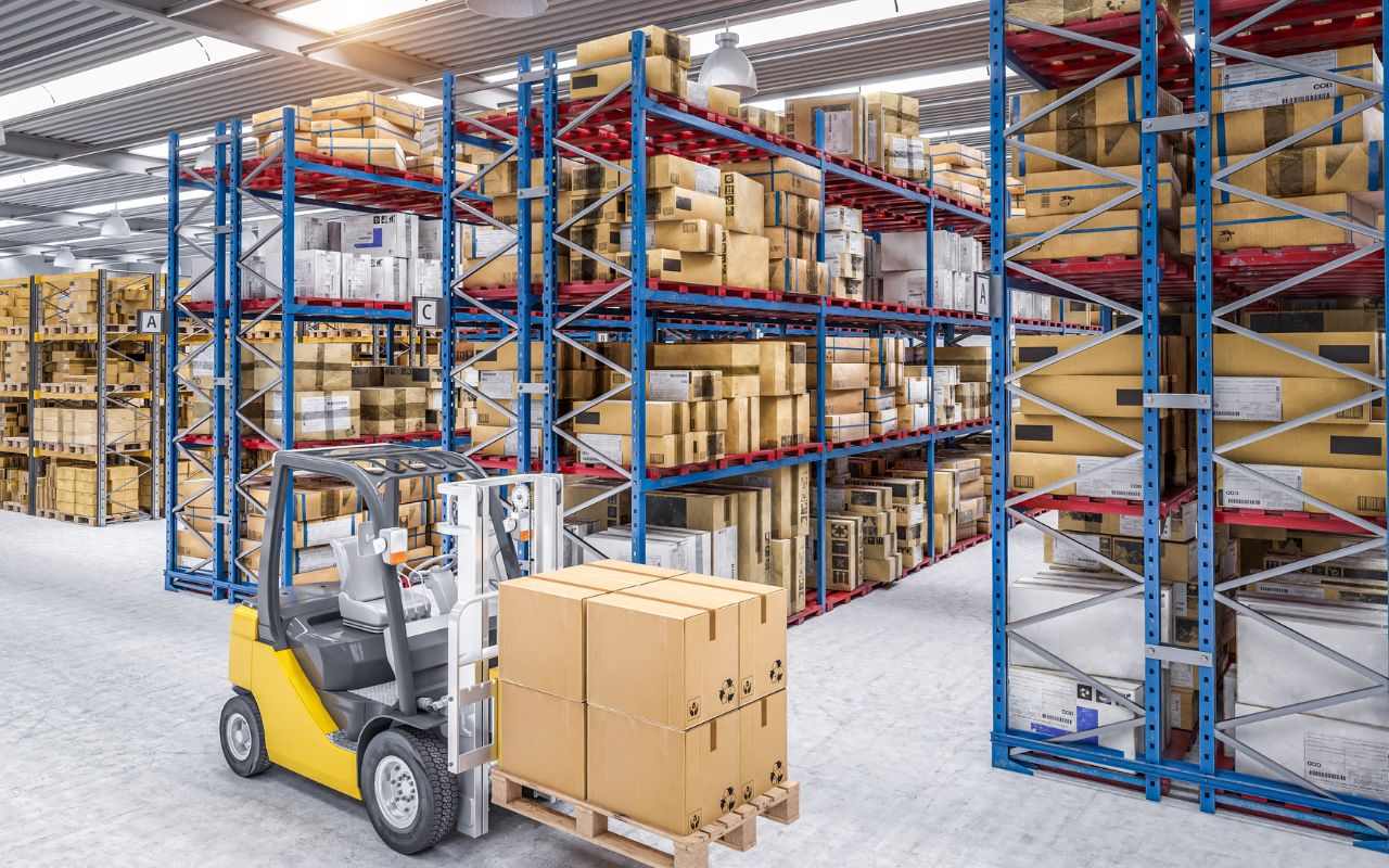 จัดเรียงสินค้าบนสลิปชีท